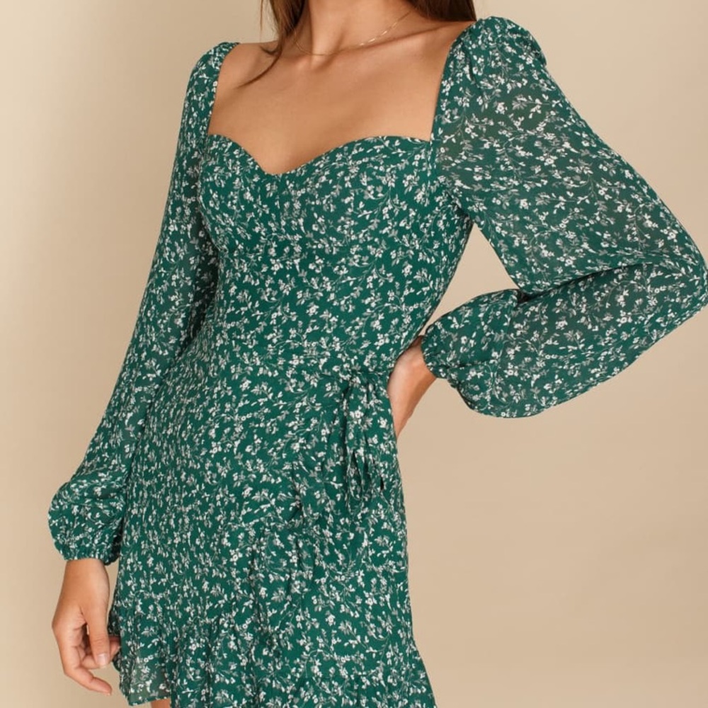 SALE Reformation Cammi Dress Parsley NWT
